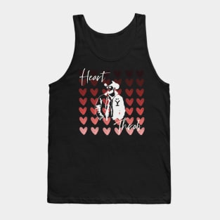 RIP Heart Throb Ombré Red Hearts Yellowstone Valentines Day Design Tank Top